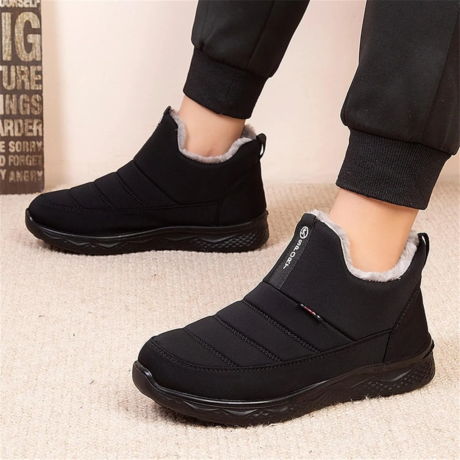 Women's Wide Width Go Snow Boots Womens Boots Winter Waterproof Tall Women's Snow Boots Size 12 Waterproof Comfortable Walking Boots Women Botas Con Casquillo Y Contra El Agua Para Mujer De Trabajo