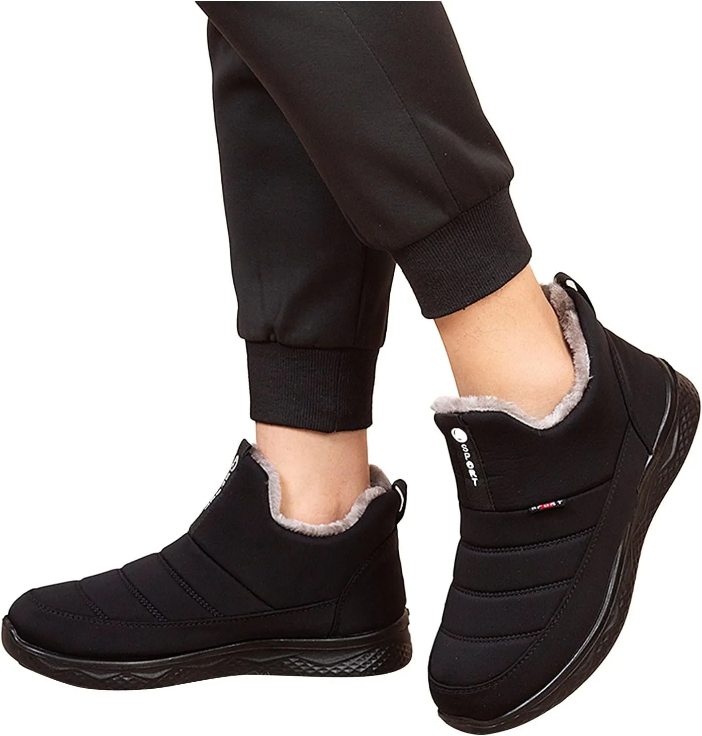 Women's Wide Width Go Snow Boots Womens Boots Winter Waterproof Tall Women's Snow Boots Size 12 Waterproof Comfortable Walking Boots Women Botas Con Casquillo Y Contra El Agua Para Mujer De Trabajo